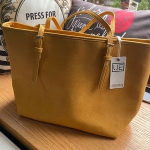 NWT Urban Expressions Business Tote in adorable mustard